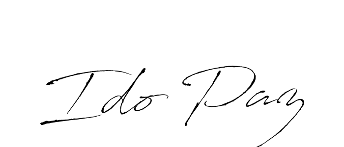 Also we have Ido Paz name is the best signature style. Create professional handwritten signature collection using Antro_Vectra autograph style. Ido Paz signature style 6 images and pictures png