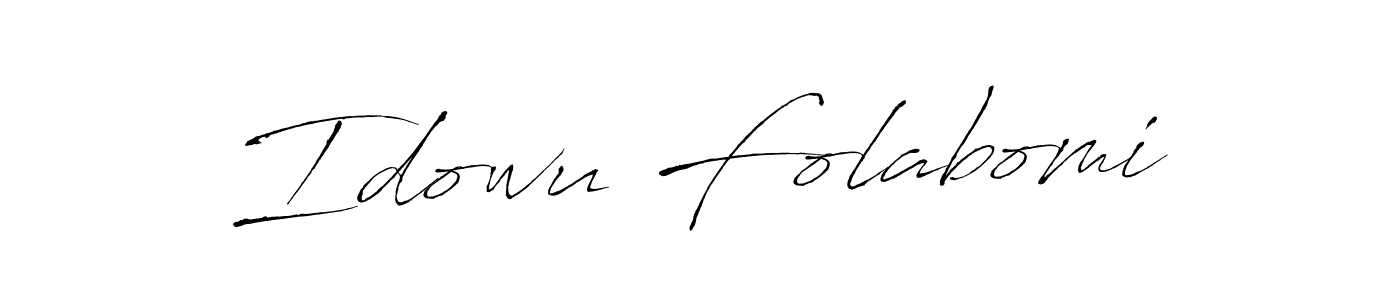 Idowu Folabomi stylish signature style. Best Handwritten Sign (Antro_Vectra) for my name. Handwritten Signature Collection Ideas for my name Idowu Folabomi. Idowu Folabomi signature style 6 images and pictures png