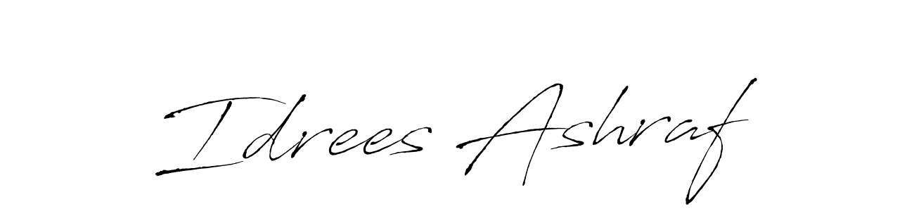 Make a beautiful signature design for name Idrees Ashraf. Use this online signature maker to create a handwritten signature for free. Idrees Ashraf signature style 6 images and pictures png