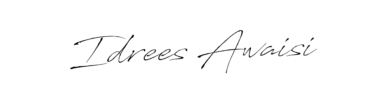 Use a signature maker to create a handwritten signature online. With this signature software, you can design (Antro_Vectra) your own signature for name Idrees Awaisi. Idrees Awaisi signature style 6 images and pictures png