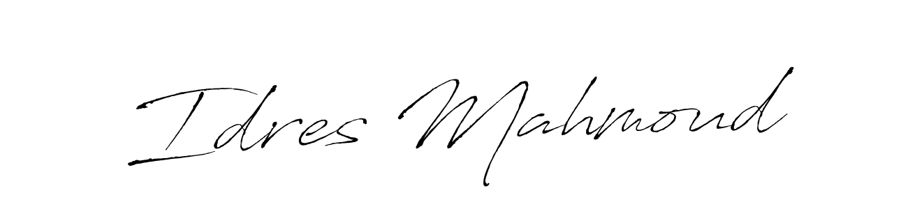 This is the best signature style for the Idres Mahmoud name. Also you like these signature font (Antro_Vectra). Mix name signature. Idres Mahmoud signature style 6 images and pictures png