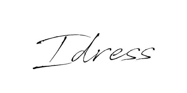 Also we have Idress name is the best signature style. Create professional handwritten signature collection using Antro_Vectra autograph style. Idress signature style 6 images and pictures png