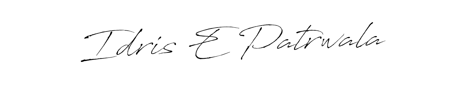 It looks lik you need a new signature style for name Idris E Patrwala. Design unique handwritten (Antro_Vectra) signature with our free signature maker in just a few clicks. Idris E Patrwala signature style 6 images and pictures png