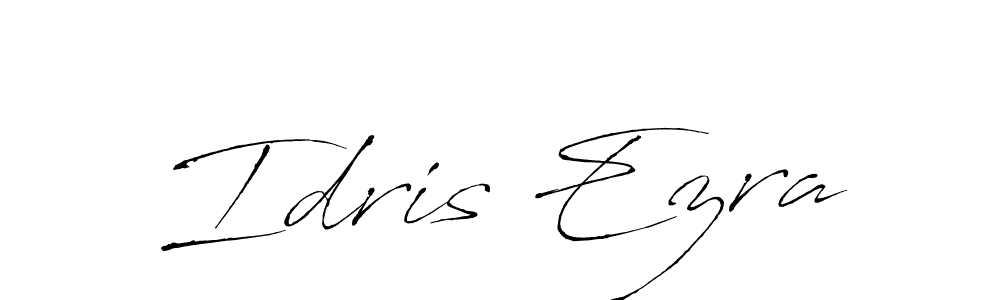 Idris Ezra stylish signature style. Best Handwritten Sign (Antro_Vectra) for my name. Handwritten Signature Collection Ideas for my name Idris Ezra. Idris Ezra signature style 6 images and pictures png