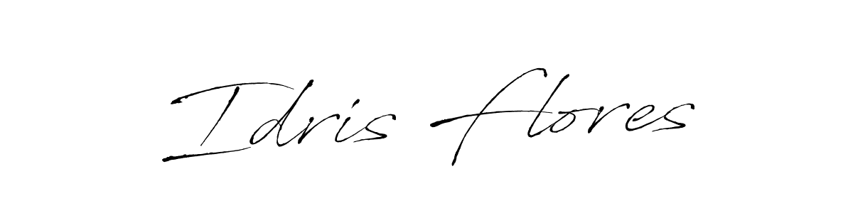 Use a signature maker to create a handwritten signature online. With this signature software, you can design (Antro_Vectra) your own signature for name Idris Flores. Idris Flores signature style 6 images and pictures png
