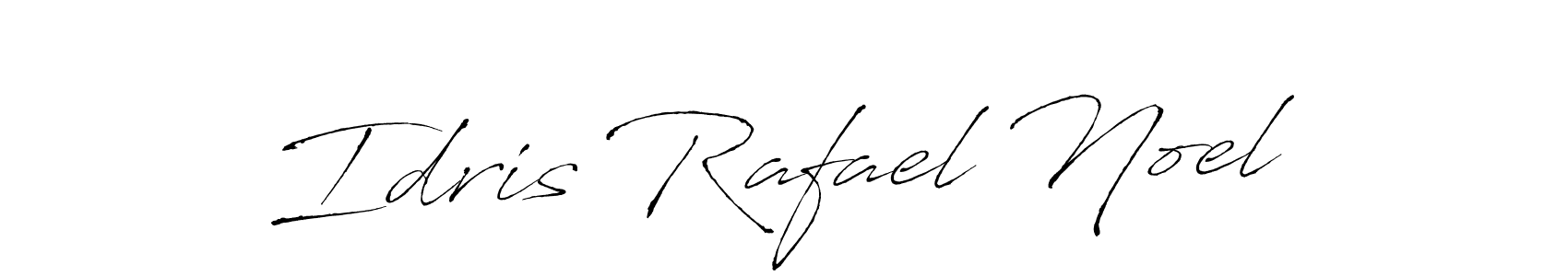It looks lik you need a new signature style for name Idris Rafael Noel. Design unique handwritten (Antro_Vectra) signature with our free signature maker in just a few clicks. Idris Rafael Noel signature style 6 images and pictures png