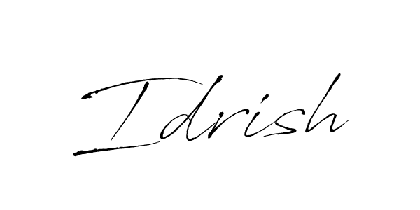 You should practise on your own different ways (Antro_Vectra) to write your name (Idrish) in signature. don't let someone else do it for you. Idrish signature style 6 images and pictures png