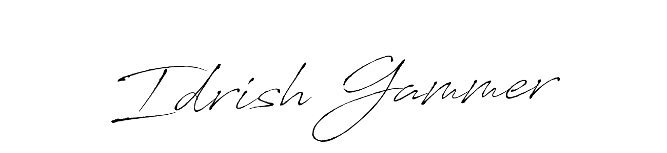 You should practise on your own different ways (Antro_Vectra) to write your name (Idrish Gammer) in signature. don't let someone else do it for you. Idrish Gammer signature style 6 images and pictures png