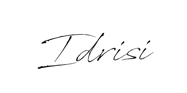 Create a beautiful signature design for name Idrisi. With this signature (Antro_Vectra) fonts, you can make a handwritten signature for free. Idrisi signature style 6 images and pictures png