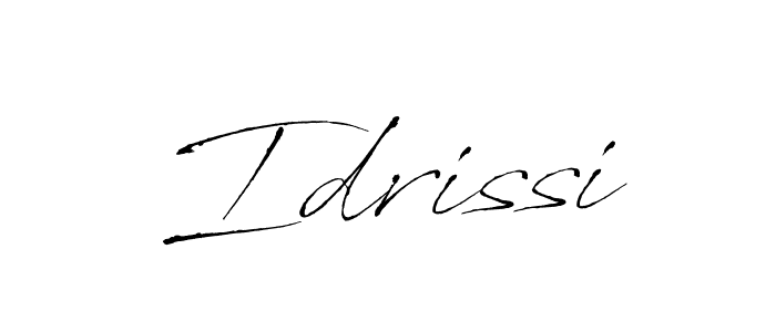 Create a beautiful signature design for name Idrissi. With this signature (Antro_Vectra) fonts, you can make a handwritten signature for free. Idrissi signature style 6 images and pictures png