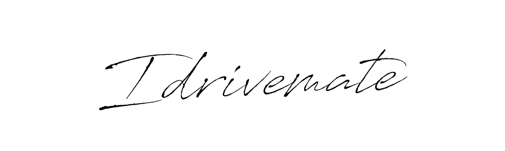 Create a beautiful signature design for name Idrivemate. With this signature (Antro_Vectra) fonts, you can make a handwritten signature for free. Idrivemate signature style 6 images and pictures png