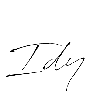 Also You can easily find your signature by using the search form. We will create Idy name handwritten signature images for you free of cost using Antro_Vectra sign style. Idy signature style 6 images and pictures png