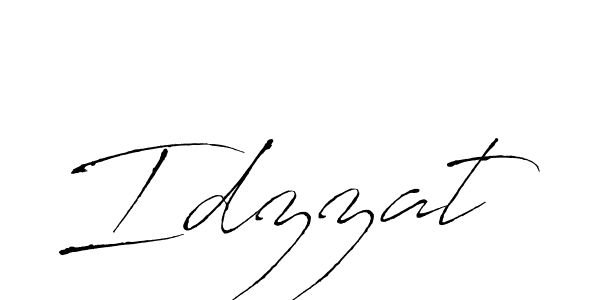 Idzzat stylish signature style. Best Handwritten Sign (Antro_Vectra) for my name. Handwritten Signature Collection Ideas for my name Idzzat. Idzzat signature style 6 images and pictures png