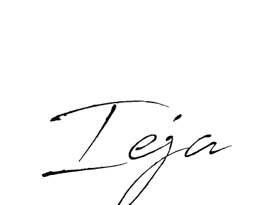 Design your own signature with our free online signature maker. With this signature software, you can create a handwritten (Antro_Vectra) signature for name Ieja. Ieja signature style 6 images and pictures png