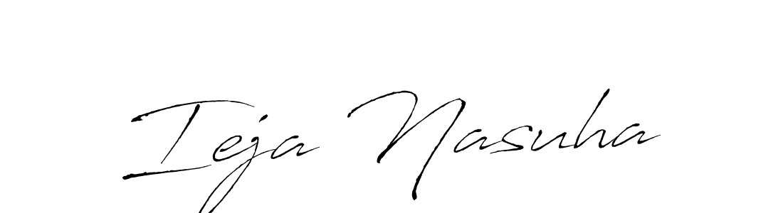 How to make Ieja Nasuha signature? Antro_Vectra is a professional autograph style. Create handwritten signature for Ieja Nasuha name. Ieja Nasuha signature style 6 images and pictures png