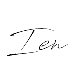 Design your own signature with our free online signature maker. With this signature software, you can create a handwritten (Antro_Vectra) signature for name Ien. Ien signature style 6 images and pictures png