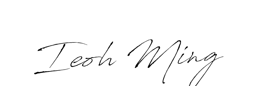 How to make Ieoh Ming signature? Antro_Vectra is a professional autograph style. Create handwritten signature for Ieoh Ming name. Ieoh Ming signature style 6 images and pictures png