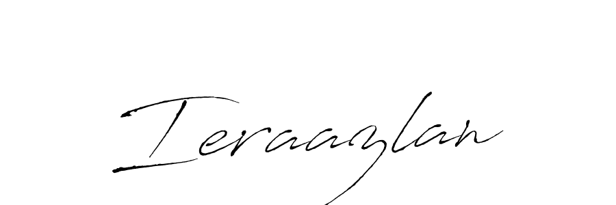 Design your own signature with our free online signature maker. With this signature software, you can create a handwritten (Antro_Vectra) signature for name Ieraazlan. Ieraazlan signature style 6 images and pictures png