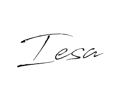 Design your own signature with our free online signature maker. With this signature software, you can create a handwritten (Antro_Vectra) signature for name Iesa. Iesa signature style 6 images and pictures png