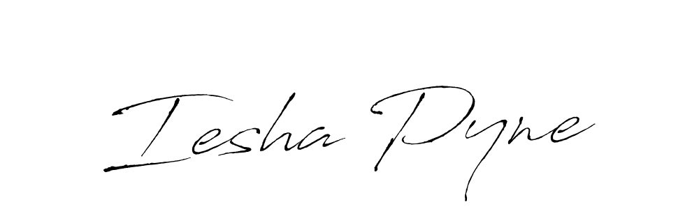 Design your own signature with our free online signature maker. With this signature software, you can create a handwritten (Antro_Vectra) signature for name Iesha Pyne. Iesha Pyne signature style 6 images and pictures png