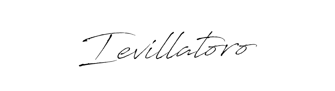 Create a beautiful signature design for name Ievillatoro. With this signature (Antro_Vectra) fonts, you can make a handwritten signature for free. Ievillatoro signature style 6 images and pictures png