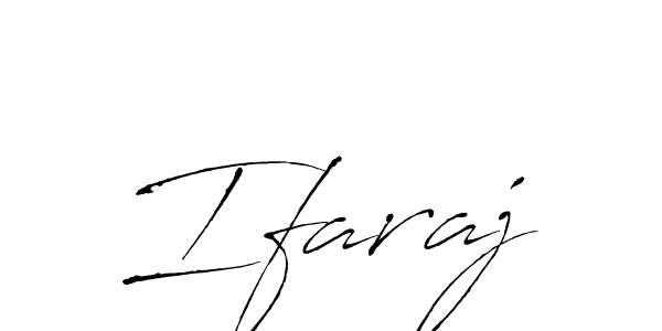 How to make Ifaraj name signature. Use Antro_Vectra style for creating short signs online. This is the latest handwritten sign. Ifaraj signature style 6 images and pictures png