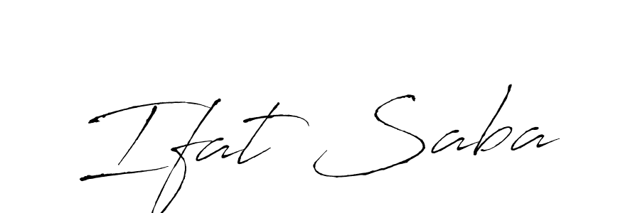 Design your own signature with our free online signature maker. With this signature software, you can create a handwritten (Antro_Vectra) signature for name Ifat Saba. Ifat Saba signature style 6 images and pictures png