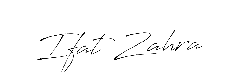 Make a beautiful signature design for name Ifat Zahra. With this signature (Antro_Vectra) style, you can create a handwritten signature for free. Ifat Zahra signature style 6 images and pictures png