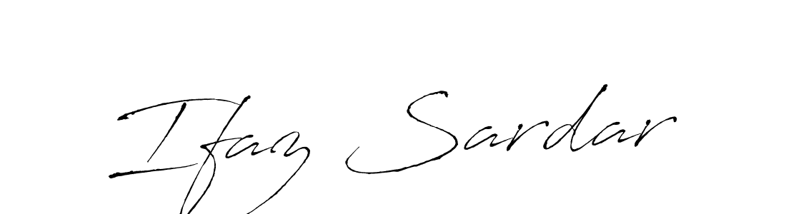 Make a beautiful signature design for name Ifaz Sardar. With this signature (Antro_Vectra) style, you can create a handwritten signature for free. Ifaz Sardar signature style 6 images and pictures png