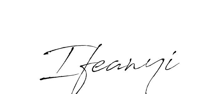 Make a beautiful signature design for name Ifeanyi. With this signature (Antro_Vectra) style, you can create a handwritten signature for free. Ifeanyi signature style 6 images and pictures png