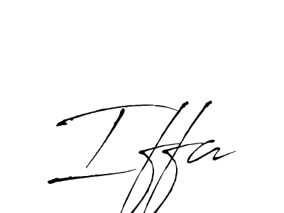 Design your own signature with our free online signature maker. With this signature software, you can create a handwritten (Antro_Vectra) signature for name Iffa. Iffa signature style 6 images and pictures png