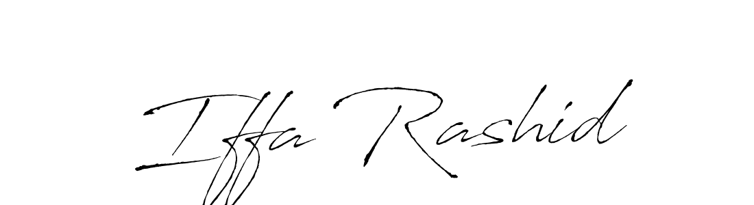 How to make Iffa Rashid name signature. Use Antro_Vectra style for creating short signs online. This is the latest handwritten sign. Iffa Rashid signature style 6 images and pictures png