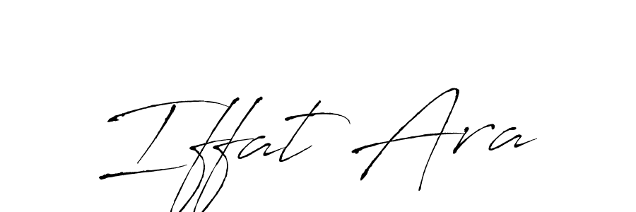Design your own signature with our free online signature maker. With this signature software, you can create a handwritten (Antro_Vectra) signature for name Iffat Ara. Iffat Ara signature style 6 images and pictures png