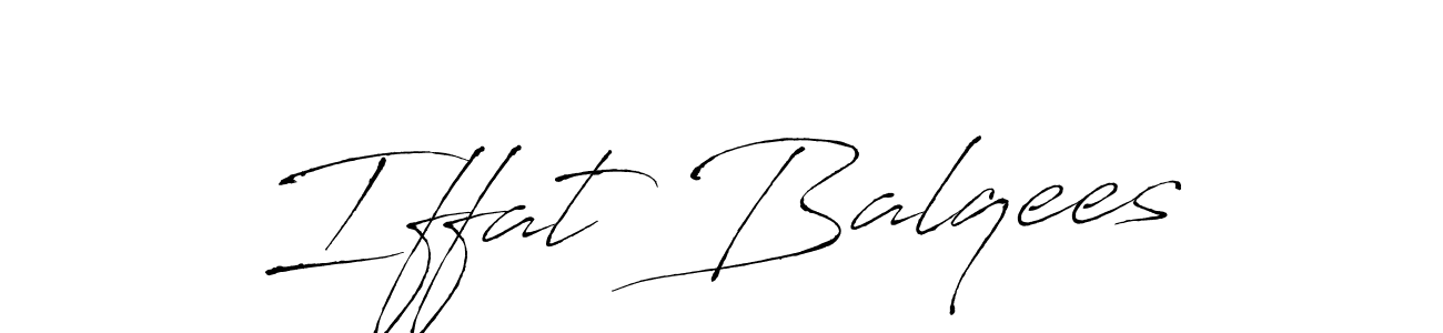 Also You can easily find your signature by using the search form. We will create Iffat Balqees name handwritten signature images for you free of cost using Antro_Vectra sign style. Iffat Balqees signature style 6 images and pictures png