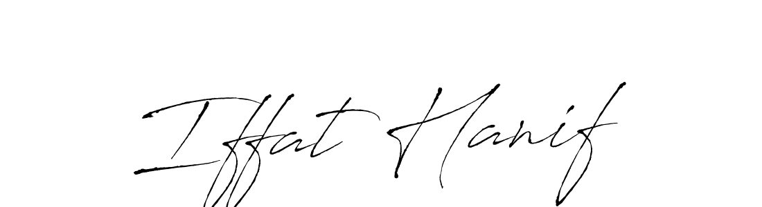 Similarly Antro_Vectra is the best handwritten signature design. Signature creator online .You can use it as an online autograph creator for name Iffat Hanif. Iffat Hanif signature style 6 images and pictures png