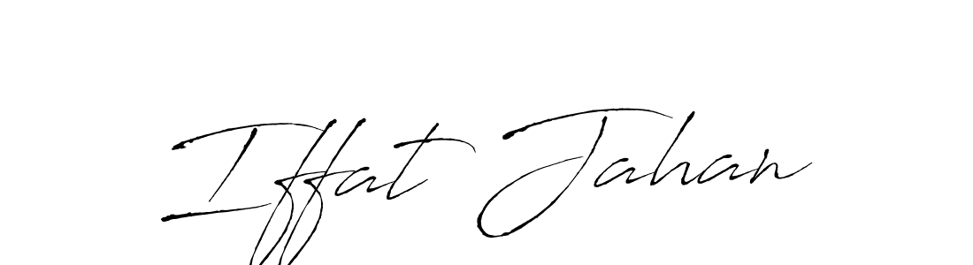 Make a beautiful signature design for name Iffat Jahan. With this signature (Antro_Vectra) style, you can create a handwritten signature for free. Iffat Jahan signature style 6 images and pictures png