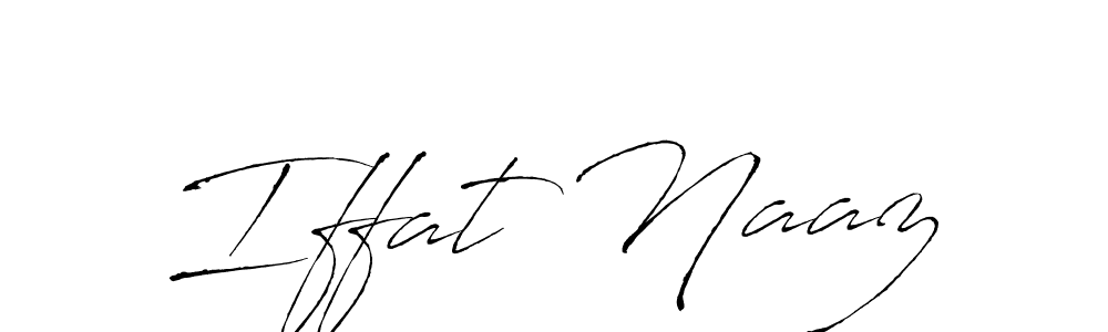 Design your own signature with our free online signature maker. With this signature software, you can create a handwritten (Antro_Vectra) signature for name Iffat Naaz. Iffat Naaz signature style 6 images and pictures png