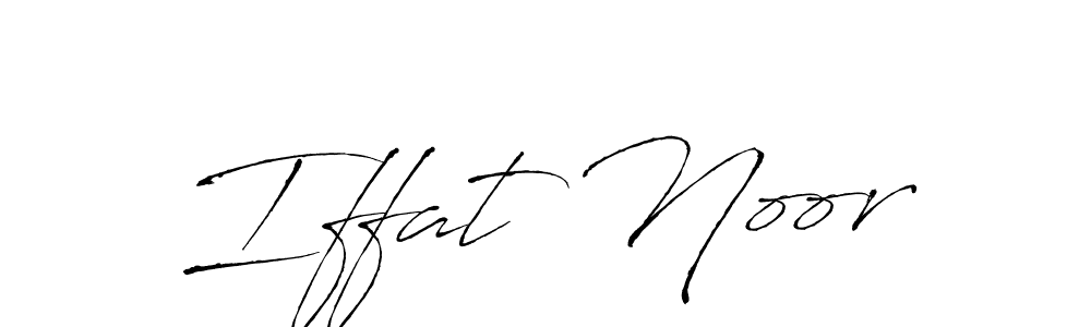 Iffat Noor stylish signature style. Best Handwritten Sign (Antro_Vectra) for my name. Handwritten Signature Collection Ideas for my name Iffat Noor. Iffat Noor signature style 6 images and pictures png