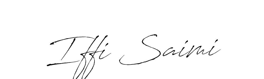 This is the best signature style for the Iffi Saimi name. Also you like these signature font (Antro_Vectra). Mix name signature. Iffi Saimi signature style 6 images and pictures png