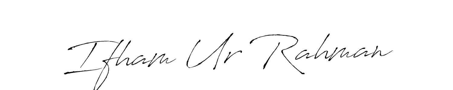 The best way (Antro_Vectra) to make a short signature is to pick only two or three words in your name. The name Ifham Ur Rahman include a total of six letters. For converting this name. Ifham Ur Rahman signature style 6 images and pictures png