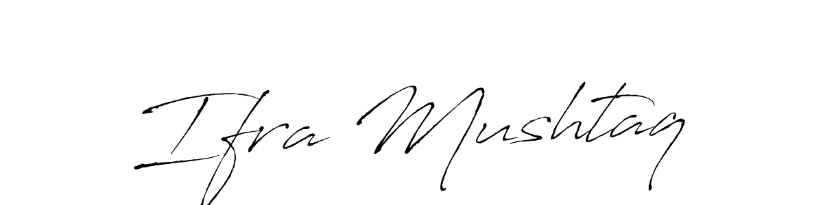 Similarly Antro_Vectra is the best handwritten signature design. Signature creator online .You can use it as an online autograph creator for name Ifra Mushtaq. Ifra Mushtaq signature style 6 images and pictures png