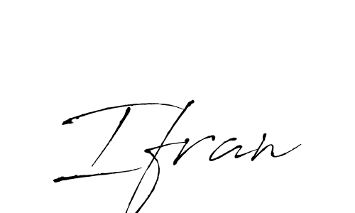 Use a signature maker to create a handwritten signature online. With this signature software, you can design (Antro_Vectra) your own signature for name Ifran. Ifran signature style 6 images and pictures png