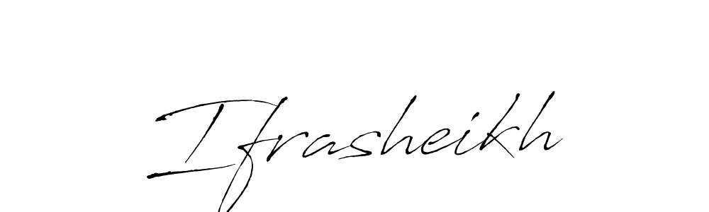 The best way (Antro_Vectra) to make a short signature is to pick only two or three words in your name. The name Ifrasheikh include a total of six letters. For converting this name. Ifrasheikh signature style 6 images and pictures png