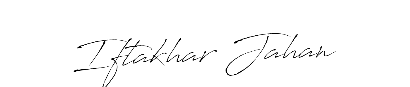 Iftakhar Jahan stylish signature style. Best Handwritten Sign (Antro_Vectra) for my name. Handwritten Signature Collection Ideas for my name Iftakhar Jahan. Iftakhar Jahan signature style 6 images and pictures png