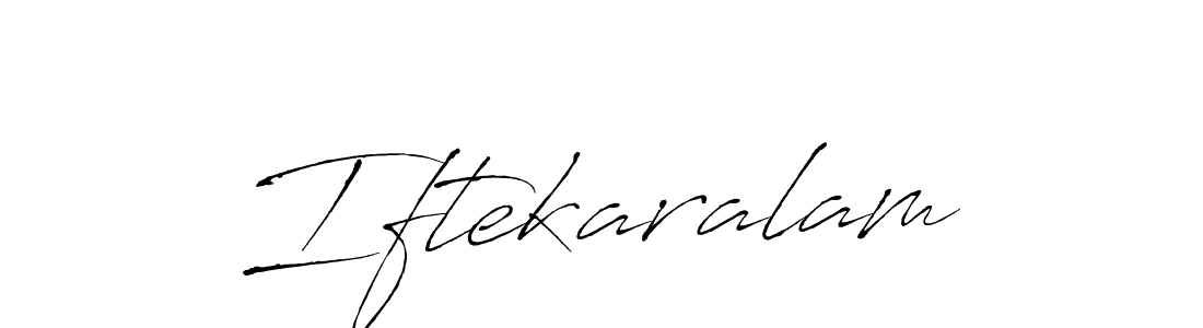 Also we have Iftekaralam name is the best signature style. Create professional handwritten signature collection using Antro_Vectra autograph style. Iftekaralam signature style 6 images and pictures png