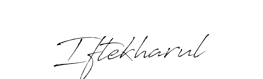 How to make Iftekharul name signature. Use Antro_Vectra style for creating short signs online. This is the latest handwritten sign. Iftekharul signature style 6 images and pictures png