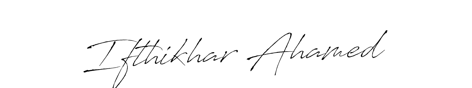 Use a signature maker to create a handwritten signature online. With this signature software, you can design (Antro_Vectra) your own signature for name Ifthikhar Ahamed. Ifthikhar Ahamed signature style 6 images and pictures png