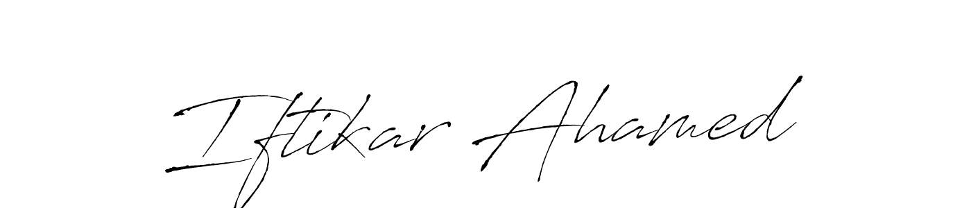 Also we have Iftikar Ahamed name is the best signature style. Create professional handwritten signature collection using Antro_Vectra autograph style. Iftikar Ahamed signature style 6 images and pictures png