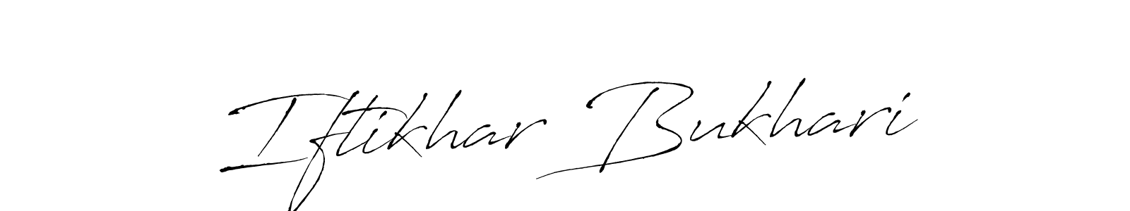 How to make Iftikhar Bukhari signature? Antro_Vectra is a professional autograph style. Create handwritten signature for Iftikhar Bukhari name. Iftikhar Bukhari signature style 6 images and pictures png