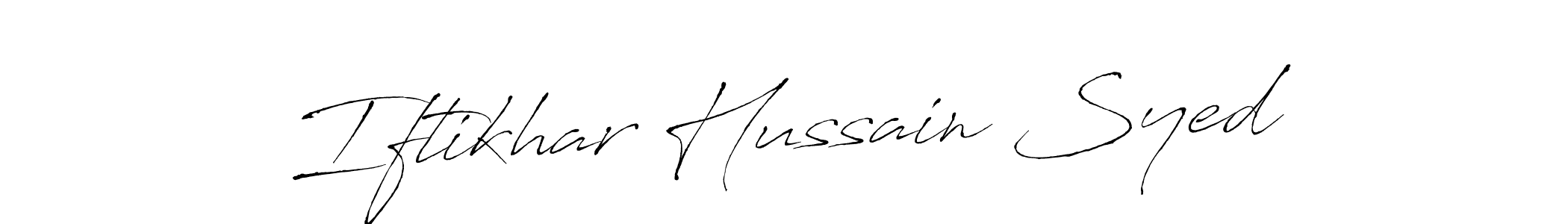 This is the best signature style for the Iftikhar Hussain Syed name. Also you like these signature font (Antro_Vectra). Mix name signature. Iftikhar Hussain Syed signature style 6 images and pictures png